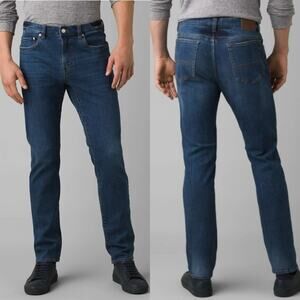 Prana Hillgard Slim Jean Medium Ozone Wash Tapered Jeans NWT Men’s Size 28x32